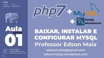 Curso de PHP 7 Aula 01 Extra Baixar e instalar MySQL 8 e MySQL Workbench