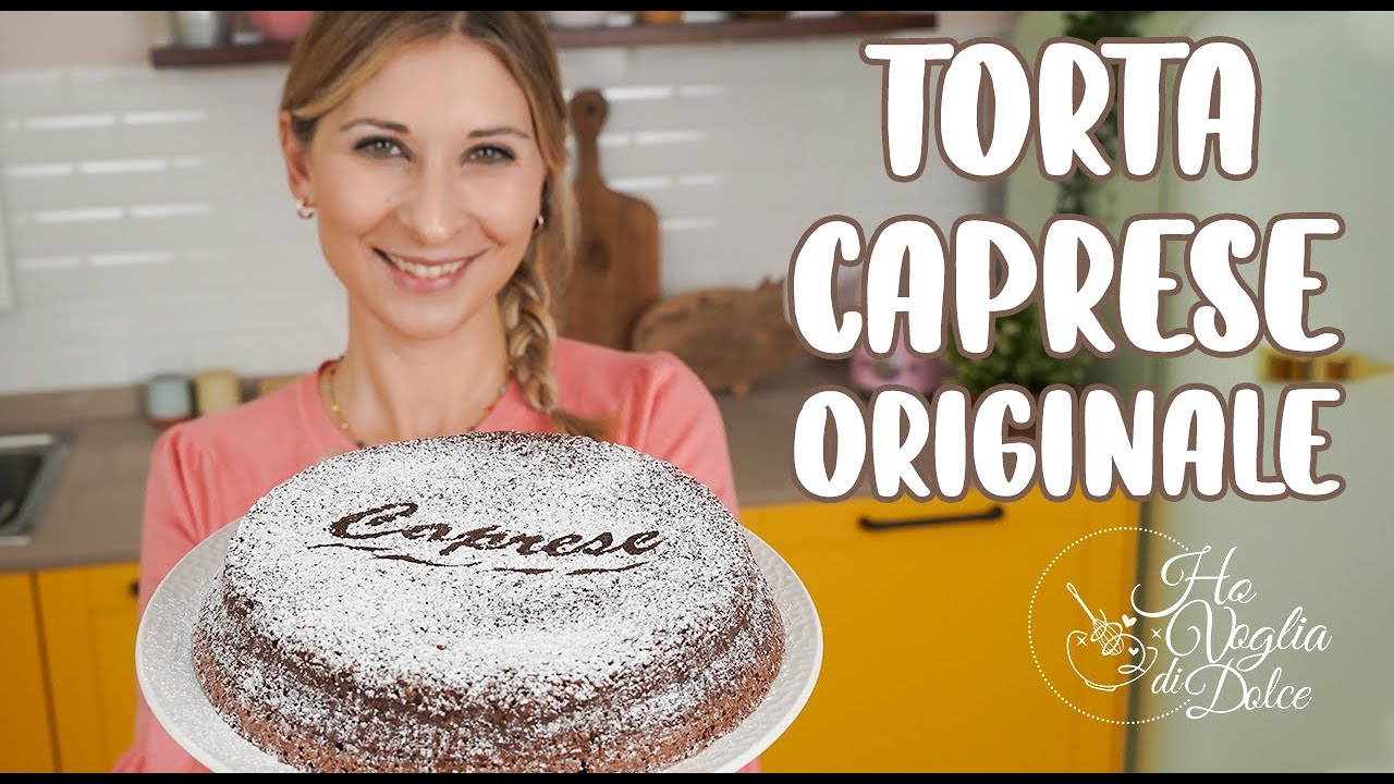 TORTA CAPRESE ORIGINALE umida e non secca ricetta HO VOGLIA DI DOLCE