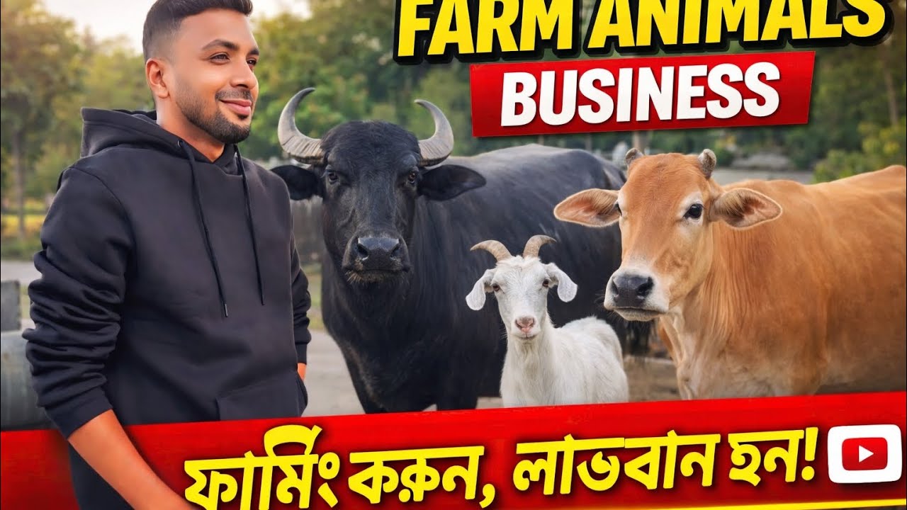 Farm Animals Business | গরু মহিষ ছাগল পালন করে লাভজনক ব্যবসা।Limon Vlogs949🇧🇩🐃🐄
