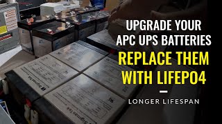 Upgrade APC UPS With LIFEPO4 Batteries!!