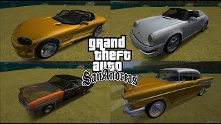 All 90's Vehicles in GTA San Andreas | 90's Atmosphere Vehicle Pack | PC 2023