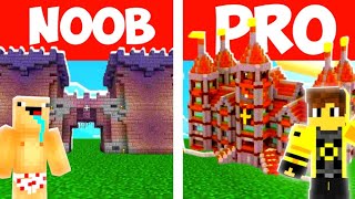 Noob Vs Pro Build Challenge With My Noob Friend |#minecraft