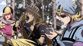 Fall Off Your Horse! Gyro Zeppeli Animated 「JoJo's Bizarre Adventure: Steel Ball Run」 screenshot 5