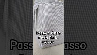 Aprenda CESTO PORTA FRALDAS em tecido #costuracriativa #viverdeartesanato