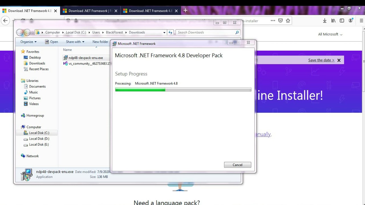 Cara download dan Install dot net Framework #3 - YouTube