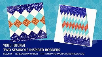 Video tutorial: Two seminole inspired borders