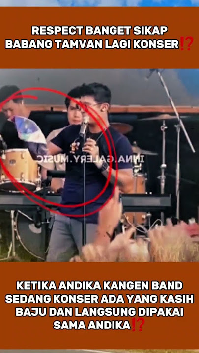 Andika Dikasih Baju Sama Penonton Langsung Dipake! Respect Banget #andikamahesa #kangenband