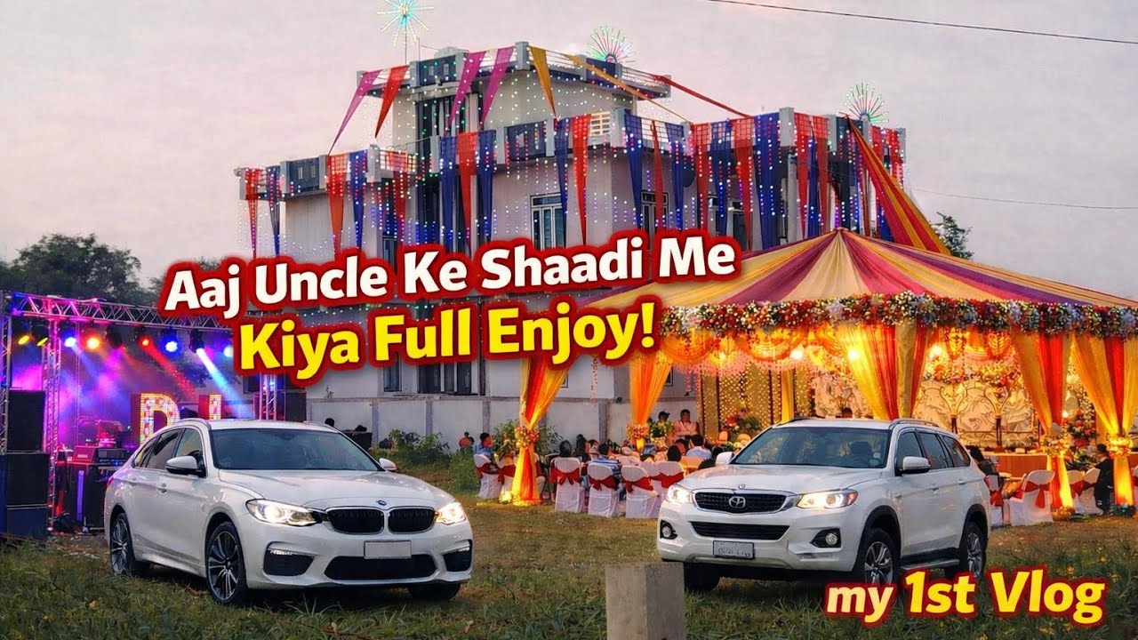 Aaj Uncle Ke Shaadi Me Kiya Full Enjoy 😍 | My 1st Vlog 🎥 viral trick 😱