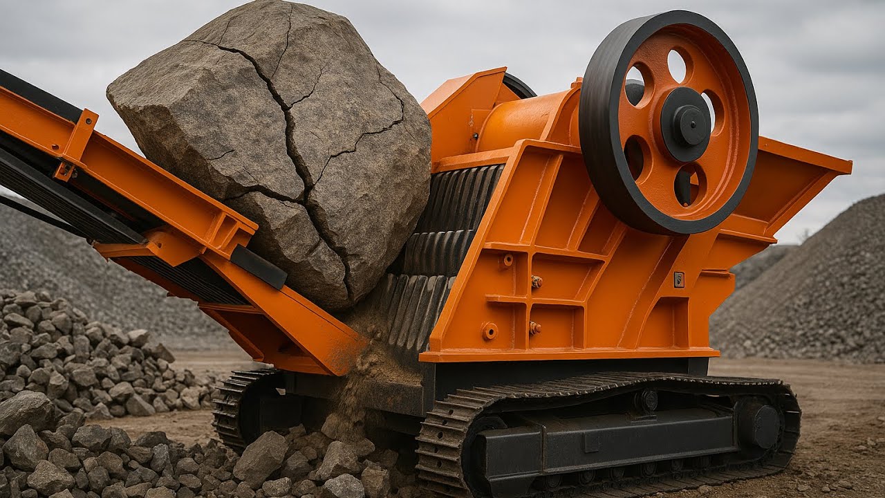 Big Rock Crusher Machine Killer cru sound * “Big Rock Crushing A Powe Process”#asmrsounds #foryou