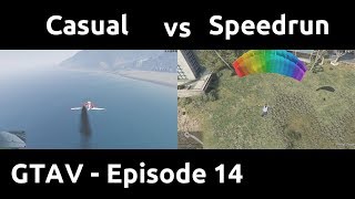 Casual VS Speedrun in GTAV #14 - Tactical Jumping