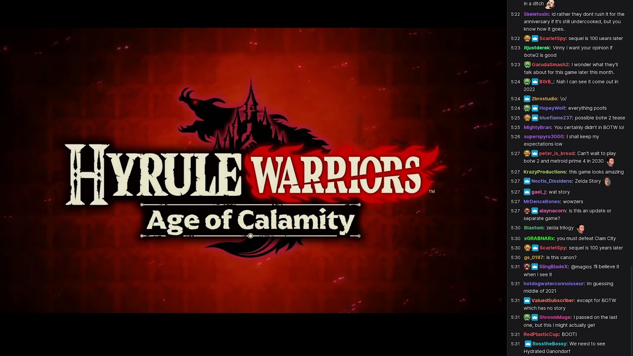 [Vinesauce] Vinny [Chat Replay] Hyrule Warriors Age of Calamity