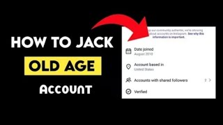 How To Jack Instagram Old And Accounts From 2K10 To 2K22 Age Account.