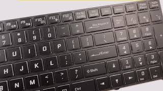 Laptop Keyboard for CLEVO N250 CVM15F26B0J430 6-80-N2500-240-1 Belgium BE Black with Frame and Backlit