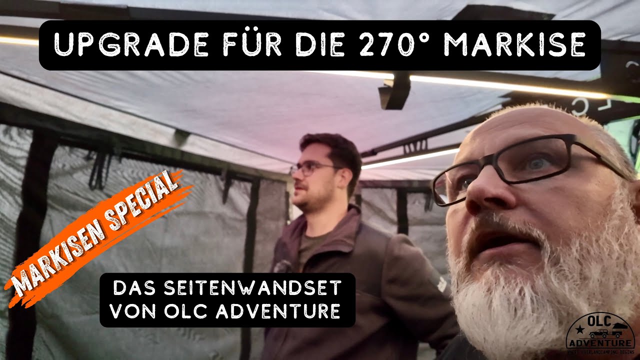 Upgrade für deine OLC Markise - das Seitenwandset