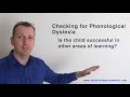 How to check for phonological dyslexia