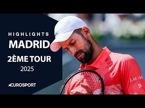 ​MADRID 2025 – Djokovic et Fonseca ÉLIMINÉS dès le 2e tour, Dimitrov assure : les résumés