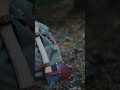 Егерь на рюкзаке #axe #bushcraft #forging