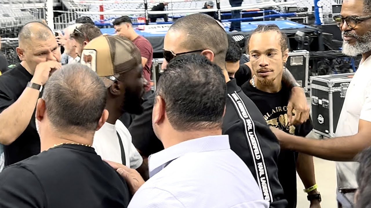 TERENCE CRAWFORD CONFRONTS BLAIR COBBS AFTER MAURICE HOOKER MISSES WEIGHT!