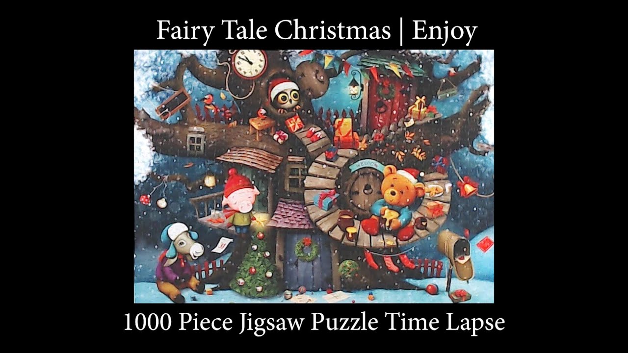 Fairy Tale Christmas by Enjoy 1000 Piece Jigsaw Puzzle Time Lapse - YouTube
