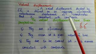 Virtual displacement.