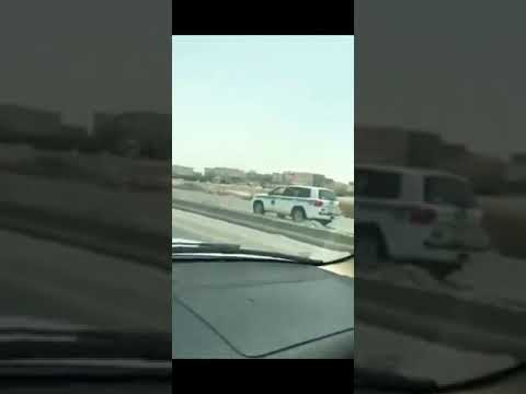 انقلاب دورية اثناء مطاردة هارب شوف الكارثه رشاش السعودية مريم قطر الرياض بنات مكة الهلال