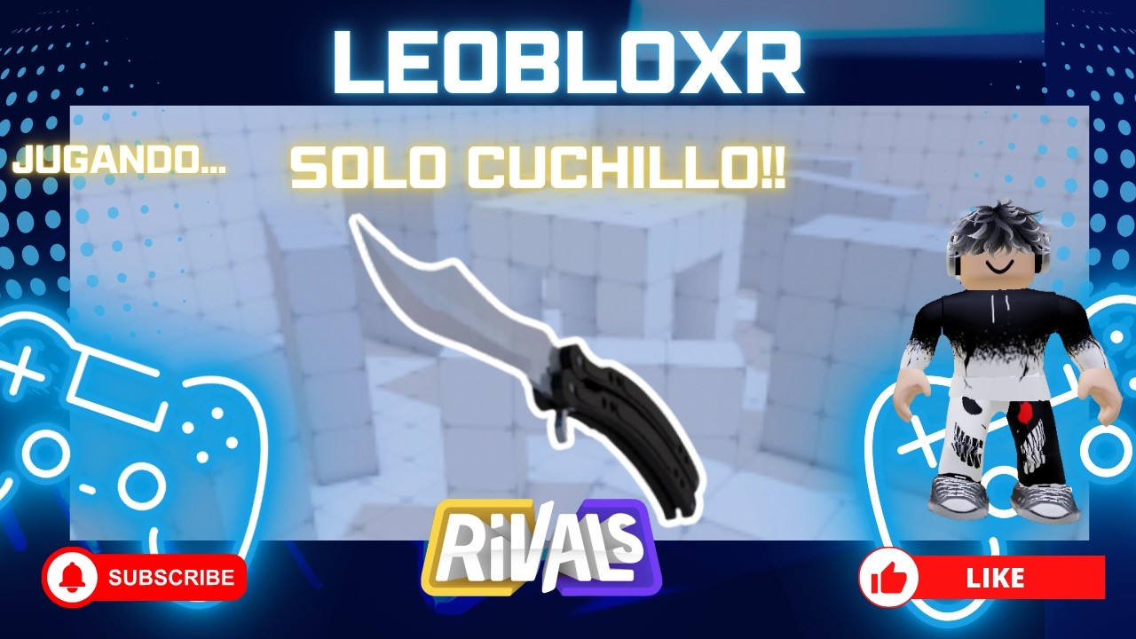 Usando solo el Cuchillo en Rivals - YouTube