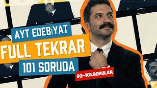 AYT Edebiyat Full Tekrar | 101 Soruda | 92-101.Sorular | RÜŞTÜ HOCA