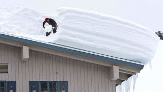 Top 10 Roof Snow Removal Fails ! Awesome Roof Snow Removal Tools
