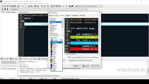 Dev-C++ IDE Installation - W3schools.in