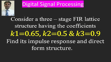 Lattice structure to direct form conversion