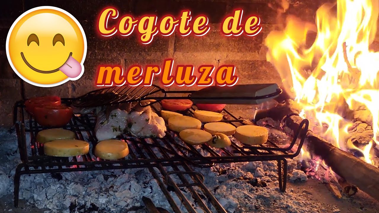 Como preparar pescado merluza a la parrilla brasas 🔥🐟