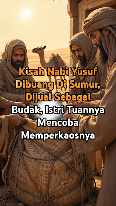 Kisah Nabi Yusuf AS Dibuang Ke Sumur, Dijual Jadi Budak, dan Istri Tuannya Menggodanya