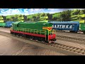 ЧМЭ3 Piko + 2М62 Roco + бочки Eurotrain + крытые и полувагоны R-land = напольные покатушки😊