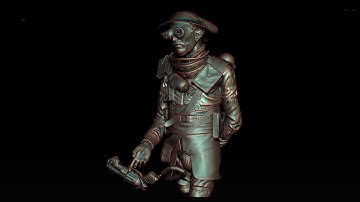ZBrush turntable - The Last SteamPunk Soldier