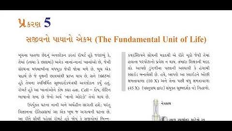 Std -9 Science Ch-5  part- 1 Sajivno payano aekam(સજીવનો પાયાનો એકમ - ૧)