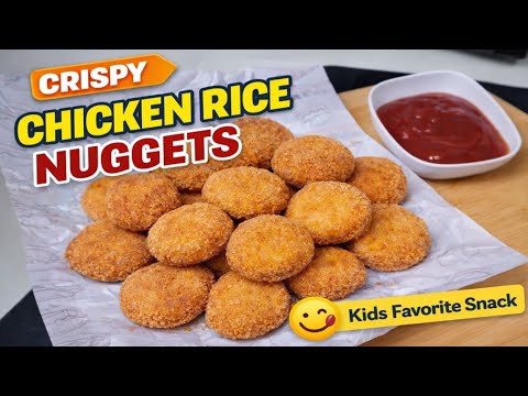 Nuggets Rice Chicken Rice Nuggets Recipe | Crispy & Juicy Homemade Nuggets | Kids ...