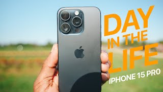 A Day in the Life iPhone 15 Pro -  A Day Sunflower Picking NJ!  (Real Battery  & Camera Test)