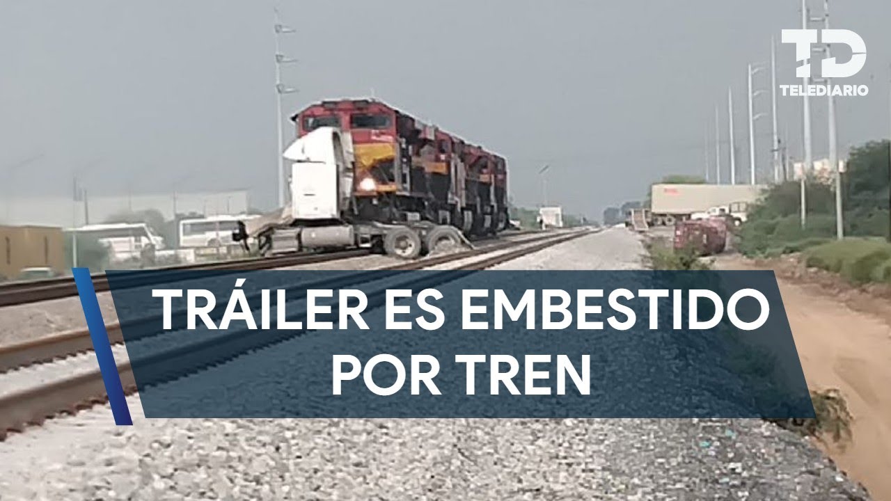 Tráiler intenta ganarle el paso al tren y es embestido en Santa ...