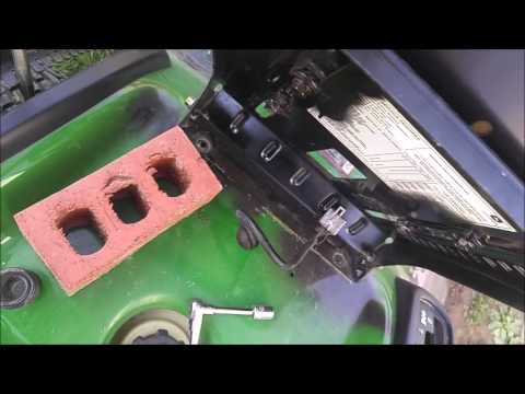 How to Remove Install Driving Seat on John Deere Riding ... lt155 john deere wiring diagram 