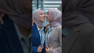 Hijab Women Kiss