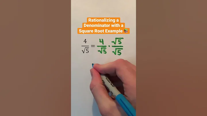 Rationalizing a Denominator with a Square Root Example 📚 #Shorts #algebra #math #education #learn
