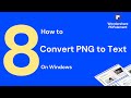 How to Convert PNG to Text from Wondows | PDFelement 8
