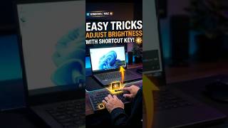 Adjust Laptop Brightness Shortcut Key #shorts #shortvideo #shortsvideo #windows #laptop #tricks