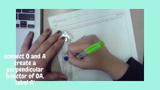 Dilation with a scale factor 1/2 (0.5)