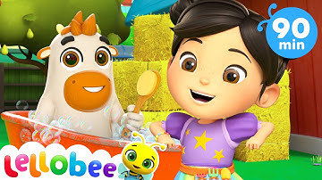 Down by the Farm Lellobee! + More Nursery Rhymes & Kids Songs - Lellobee by CoComelon