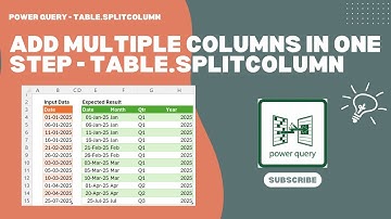 Trick in Table.SplitColumn Function to Add Multiple Columns in One Step