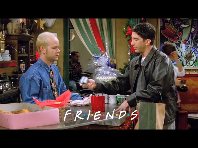 Ross Gives Gunther the Gift of Slinky | Friends class=