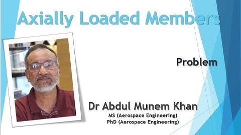 Axially Loaded Members : Problem