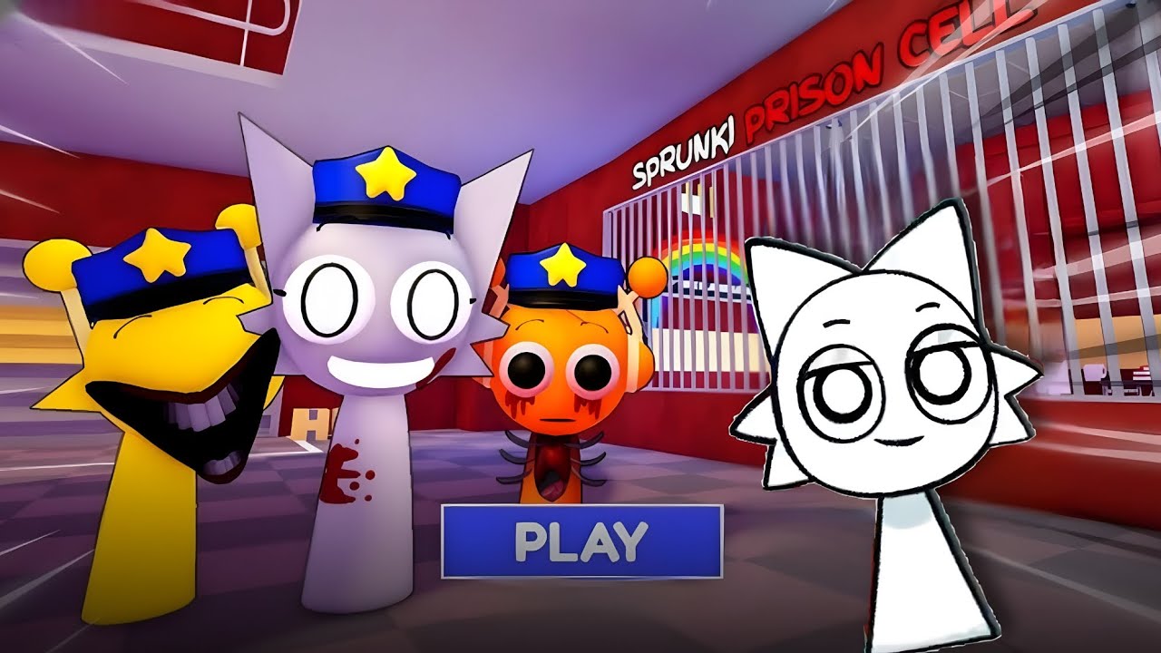 WENDA SPLANKI'S WITH SPRUNKI'S FAMILY PRISON RUN OBBY ROBLOX 