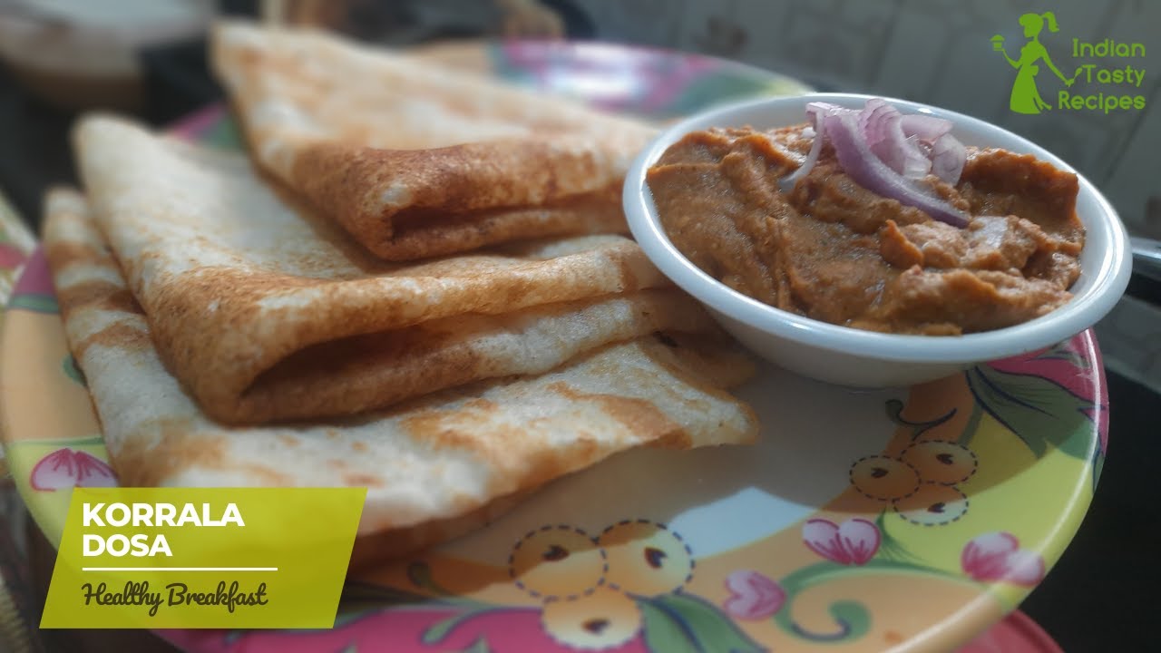 How to make Korrala Dosa in Telugu Foxtail Millets Dosa Healthy